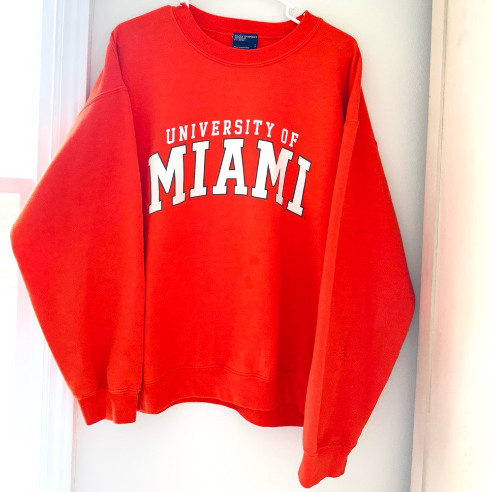 Vintage University of Miami Sweatshirt Crewneck